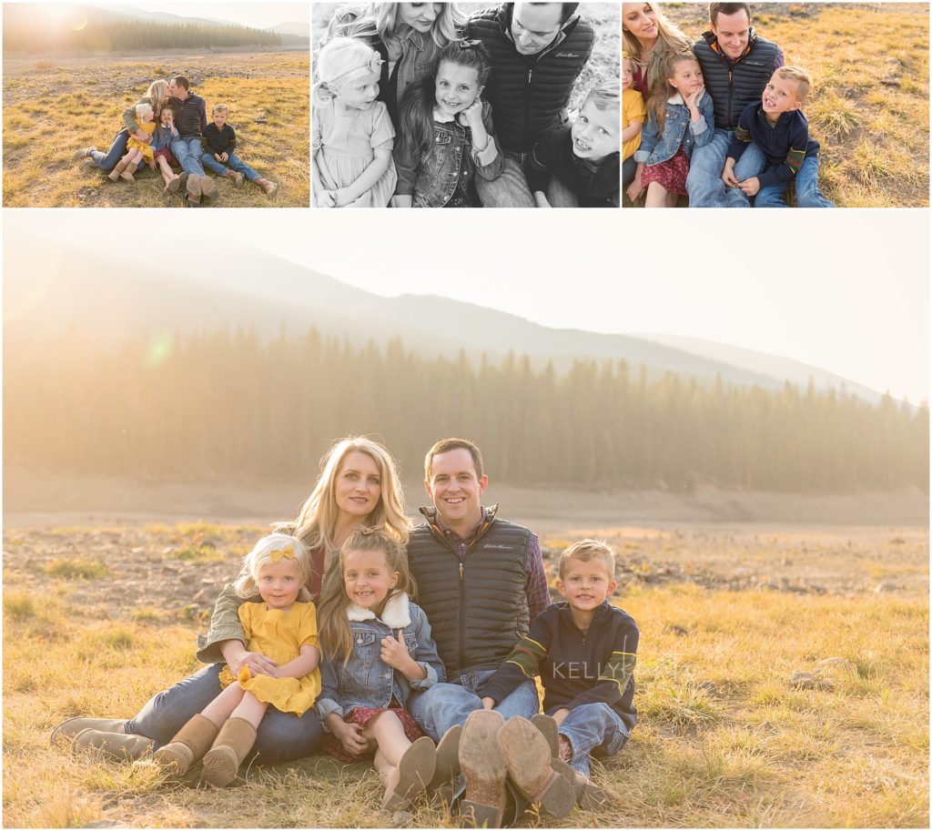 Hyalite canyon sunset family photo